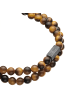 True Rebels Armband aus Edelstahl mit Tigerauge in retro