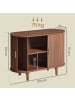 VASAGLE Sideboard Miriana in Kastanienbraun - (B)40 x (H)75 x (T)100 cm