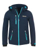 Trollkids Softshell Jacke "Preikestolen" in Marineblau / Türkis / Mint