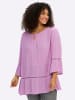 sheego 3/4-Arm-Bluse in orchidee
