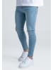 SikSilk Skinny Fit in washed light blue