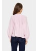 SAINT TROPEZ Langarm-Bluse IbelSZ Lockere Passform in Pink Nectar