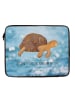 Mr. & Mrs. Panda Notebook Tasche Schildkröte MHerzieren mit Spruch in OZeichenanblue