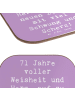 Mr. & Mrs. Panda Untersetzer Tasse Spruch 71. Geburtstag mit Spruch in Lavendeltraum