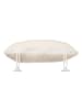 5five Simply Smart Badewannenkissen, Baumwolle, mit Saugnäpfen in Beige, 33 x 22,5 x 11 cm