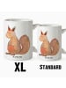 Mr. & Mrs. Panda Tasse Einhorn Glauben ohne Spruch in Weiß