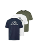 Kappa T-Shirt KMLogo in Blue-White-Green