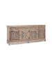 Giner y Colomer Handgeschnitztes Sideboard aus Teakholz mit 4 Türen und 4 Schubladen