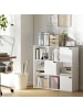 HOMCOM Bücherregal in Weiß 106L x 24B x 95H cm