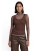 Zero  Langarm-Shirt mit Muster in Beige/Brown