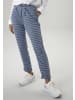 Aniston SELECTED Schlupfhose in blau-schwarz-offwhite