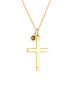 Elli Halskette 925 Sterling Silber Kreuz in Gold