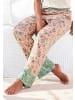 LASCANA Pyjamahose in rosa-schilfgrün
