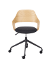 Beliani Bürostuhl NOVATO in Braun/Schwarz - (W) 45 x (H) 76 x (L) 45 cm