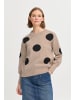 b. young BYOMME DOT JUMPER - regular fit in Humus Mix