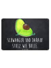 Mr. & Mrs. Panda Schild Avocado Schwangerschaft mit Spruch in Kreidetafel