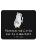 Mr. & Mrs. Panda Mousepad Wissenschaftlerin Leidenschaft mit Spruch in Schwarz