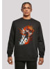 F4NT4STIC Sweatshirt Basketball Splash Orange Sport CREW in schwarz