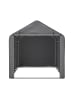 ABRIHOME Fahrradgarage in Grau 160x220x165 cm wasserdicht mit Rolltor PE