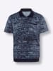 Sieh an! Poloshirt in marine-gemustert