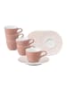 Seltmann Weiden 6er Set Espressotassen mit Untertassen Life Fashion in 90 ml in Posh Rose