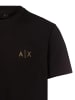Armani Exchange T-Shirt in schwarz gold