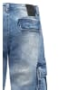 Humy Bermuda Jeans Shorts mit Cargo und Denim Design A&S in Blau