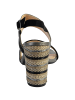Divine Factory Sandale mit Absatz Schwarz