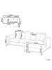 Beliani Ecksofa OSLO in Grün - (W) 270 x (H) 64 x (L) 151 cm