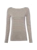 Marc O'Polo Langarmshirt in schlamm weiß - 0002