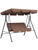 Outsunny Hollywoodschaukel 172L x 110B x 153H cm Braun