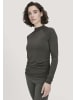 Hessnatur Shirt Langarm Slim in tannengrün