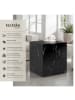 tectake Beistelltisch Inkl. Bodenschoner, Belastbarkeit 45 kg, 45 x 45 x 50 cm