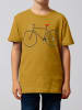 wat? Apparel T-Shirt Fahrrad in Ocker
