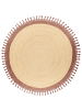 Beliani Geflochtener Teppich MARTS in Beige/Braun - (W) 200 x (L) 200 cm
