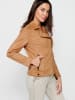 KOROSHI Leder-Effektjacke in beige