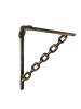 relaxdays 8 x Regalwinkel Kette in Bronze