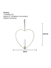 STAR Trading LED-Dekoration ,Flamme Heart' mit Herz-Rahmen, Batterie + Timer, flack