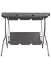 Beliani Gartenschaukel CHAPLIN in Grau - (W) 174 x (H) 147 x (L) 118 cm