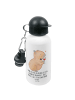 Mr. & Mrs. Panda Trinkflasche Capybara Wein mit Spruch in Weiß