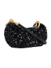 Juicy Couture Blossom Paillettes Schultertasche 24 cm in black