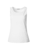 tectake Einfarbiges Damen Top, weiß