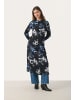 PART TWO Kleid LamiyaPW Gerade Passform in Dark Navy Blurred Flower