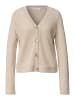Street One Langarm Jacke im Strick-Look mit Glitzer in Clay Sand