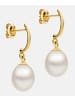 Diamant L'éternel Ohrringe aus 585 Gelbgold mit Perle