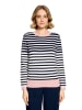 Betty Barclay Feinstrickpullover mit Rundhalsausschnitt in Patch Dark Blue/Rosé