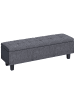 HOMCOM Sitzbank in Dunkelgrau 138L x 40B x 45H cm