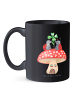 Mr. & Mrs. Panda Kaffeetasse Marienkäfer Fliegenpilz ohne Spruch in Schwarz