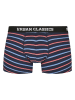 Urban Classics Boxershorts in neon stripe aop+boxer blue+wht