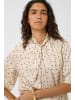Soaked in Luxury Langarm-Bluse SLClero Feminine Form in Oatmeal w Black Dots